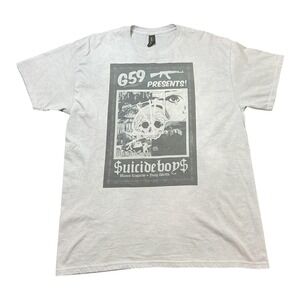 G59 Records Suicideboys Blanco Leopardo Yung Lletto Graphic Tee Grey Large